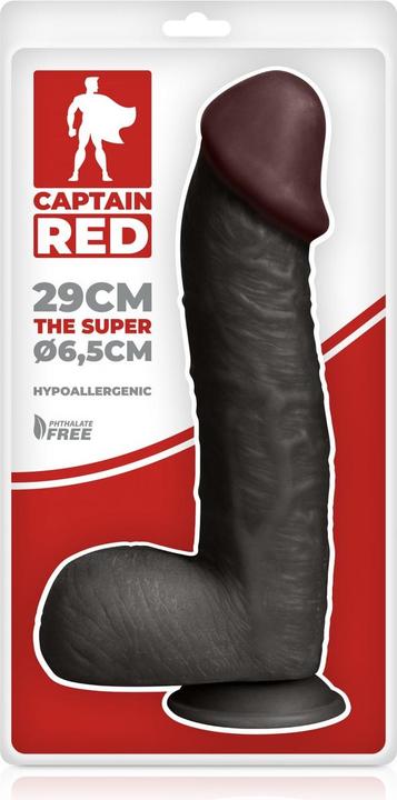 Image du produit Captain Red Gode XXL The Super Black 29 x 6,5 cm