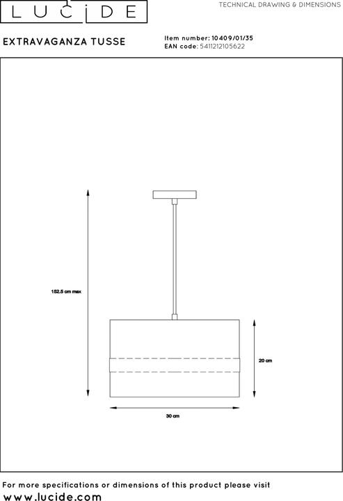 Produktbild Lucide Extravaganza Tusse (E27)