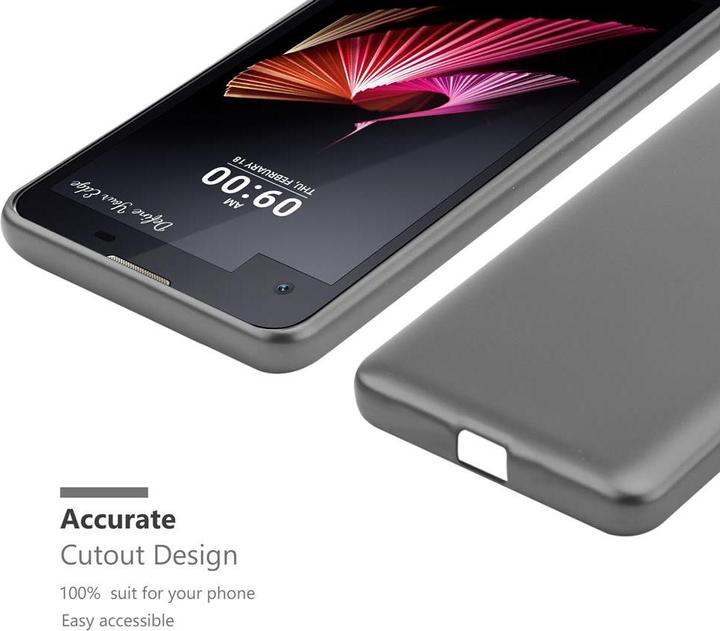 Actual product image Cadorabo TPU Matt Metallic Case for LG X SCREEN (LG X Screen)