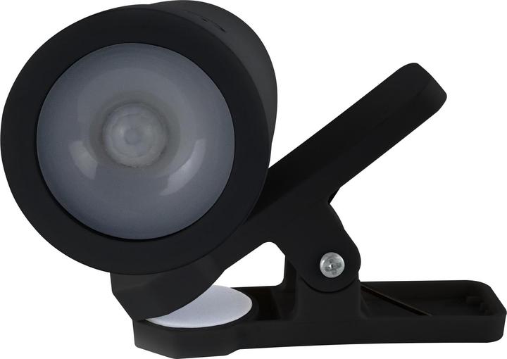 Image du produit REV Lampe clip LED rechargeable avec interrupteur, noir 2014100400 (180 lm)