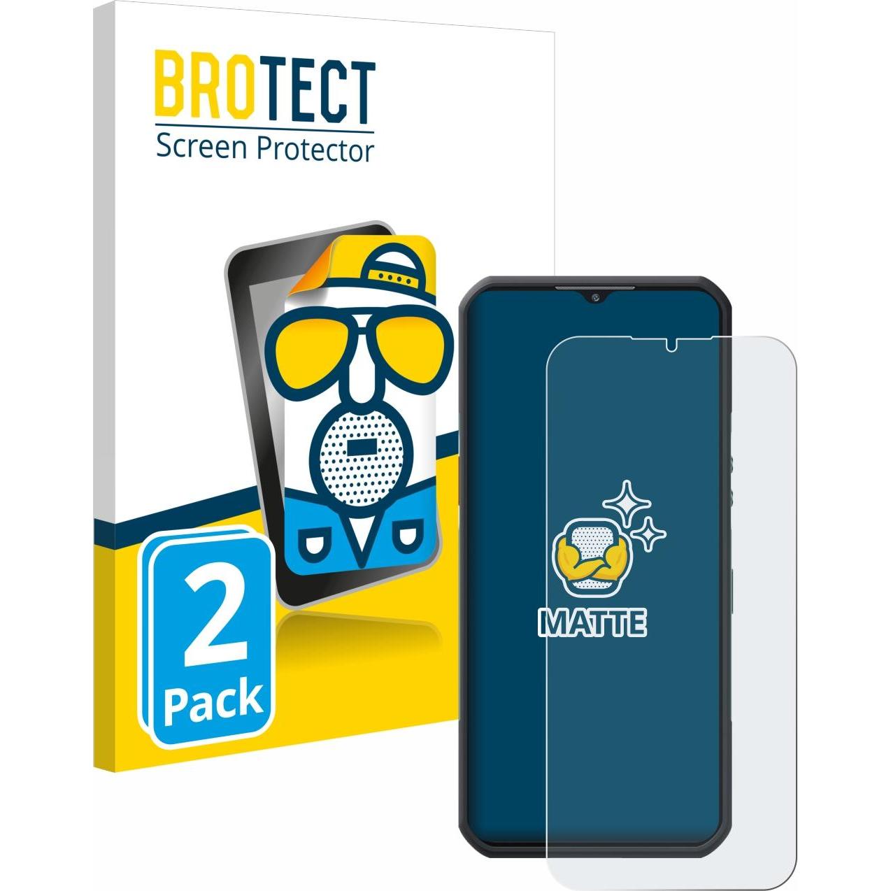 BROTECT Pellicola Opaca (2 pz., Samsung Galaxy A35), Pellicola protettiva smartphone, Grigio