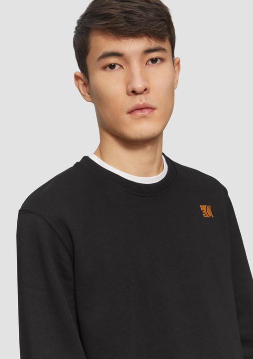 Produktbild S.Oliver Sweatshirt Sweatshirt mit Gold- oder Silber-Print (S)