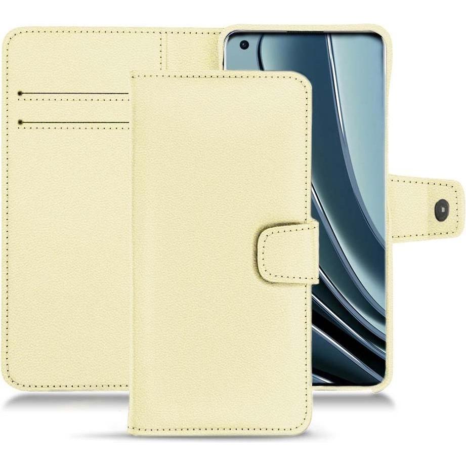 Noreve Lederschutzhülle Wallet (OnePlus 10 Pro), Smartphone Hülle, Beige
