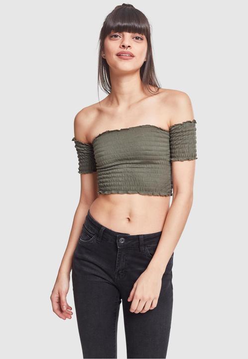 Immagine prodotto Urban Classics Top donna con spalla fredda accorciata e fumo (XL)