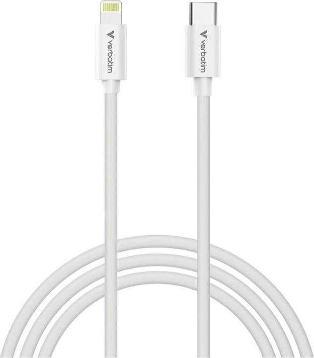 Produktbild Verbatim Kable Sync & Charge USC-C do Lightning essentials 27W czarny / biały 2szt. 32392 (1 m, USB 2.0, 27 W)