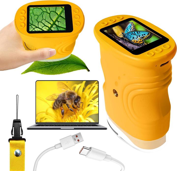 Lurico Digitales Taschenmikroskop mit 1000x Vergrösserung