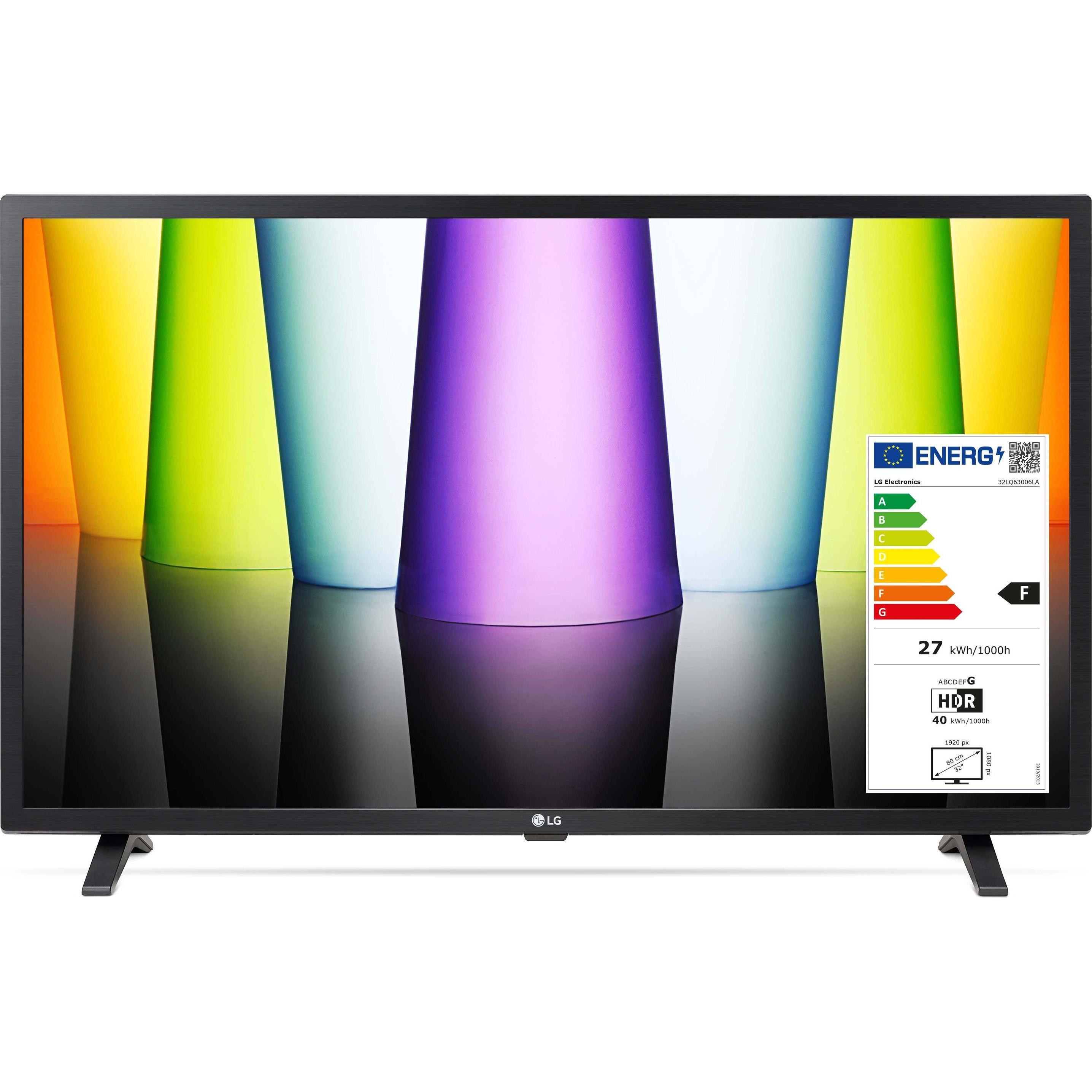 LG 32LQ63006LA (32", LQ63, LED, Full HD, 2022), TV, Schwarz
