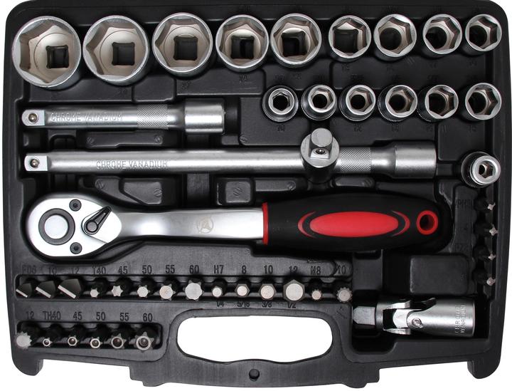 Image du produit BGS Coffret de douilles 6,3 mm (1/4") + 12,5 mm (1/2") en pouces 174 pièces (1/4")