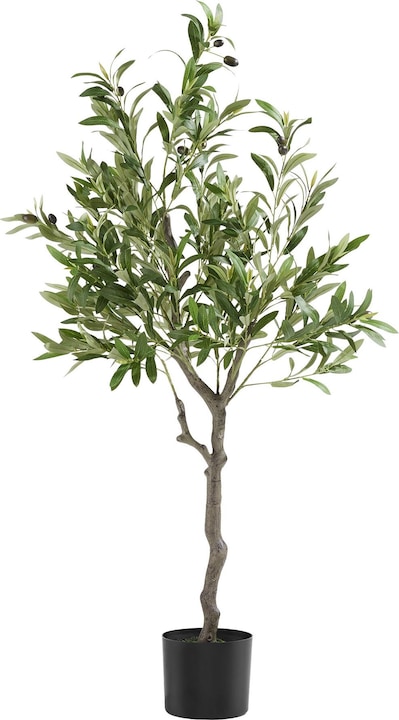 tectake Künstlicher Olivenbaum Oleand, realistische Textur (120 cm)