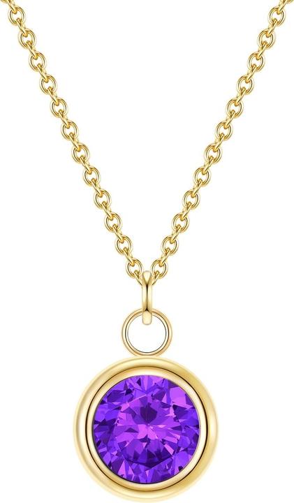 Produktbild Glanzstücke München Damen Sterling Silber Amethyst gelbgold 40,0 cm Basiskette + 5,0 cm Verlängerun - 28703 (Sterling Silber 100%)