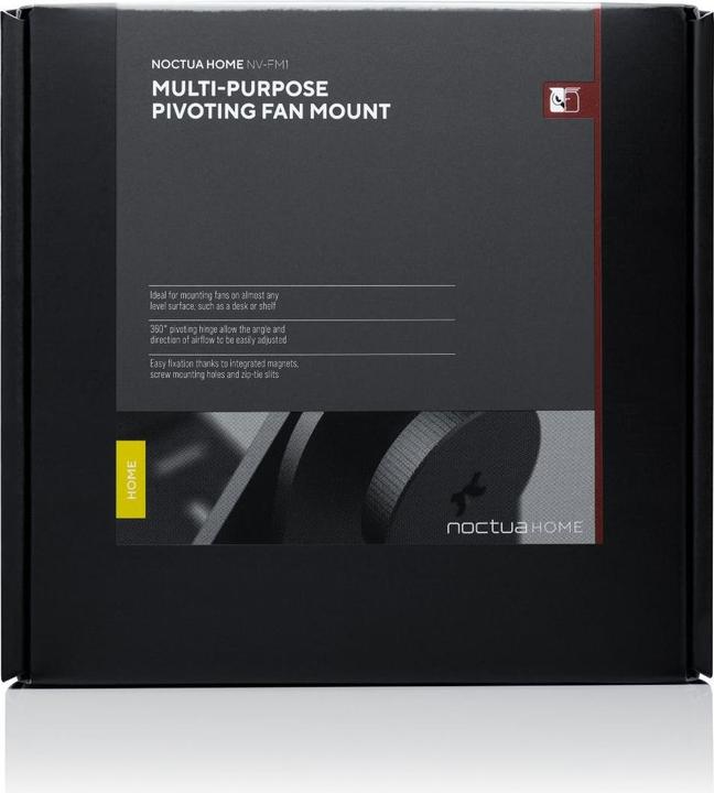Immagine prodotto Noctua Supporto per ventilatore multiuso NV-FM1 (nero (opaco), snodo girevole a 360°)