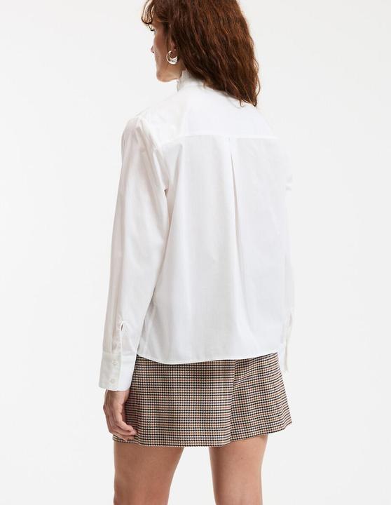 Immagine prodotto La Redoute Collections Langärmelige Bluse mit gerüschtem Stehkragen (36)