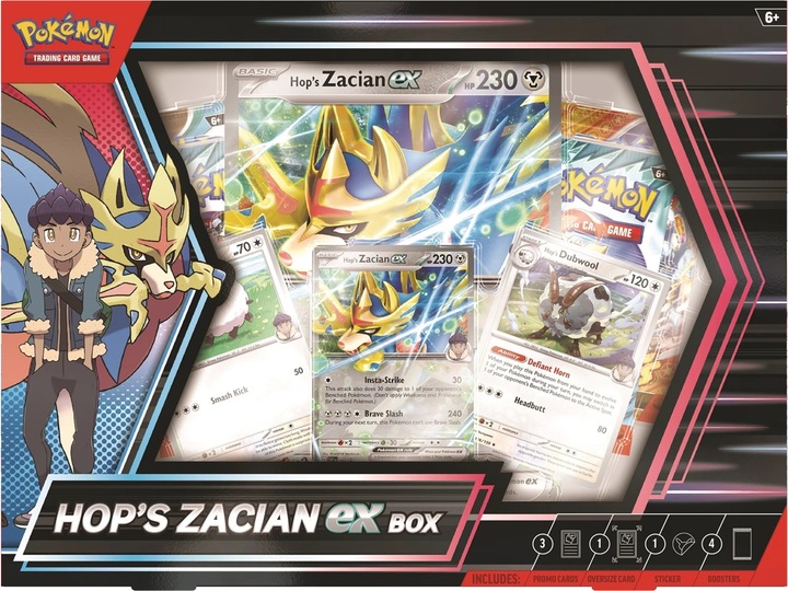Actual product image Pokémon P-EN Hop's Zacian ex Box (English, Box Set & Collection)
