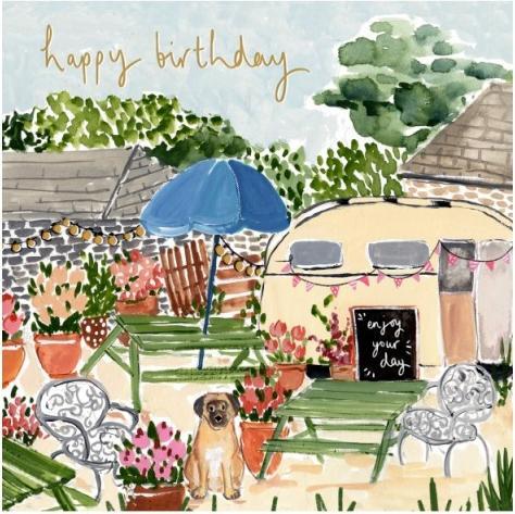 Produktbild Louise Mulgrew Glückwunschkarte Happy Birthday Enjoy Your Day - Campervan - von (1 Stk.)