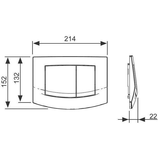 Thumbnail - TECE, Betätigungsplatte, Ambia