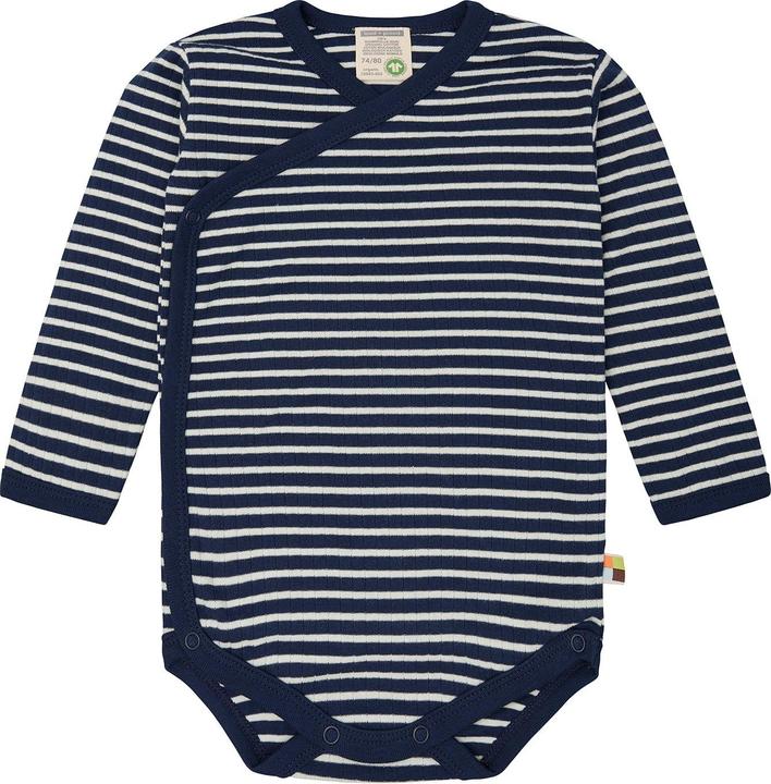 loud + proud Wrap-around body long sleeve striped with rib (74)