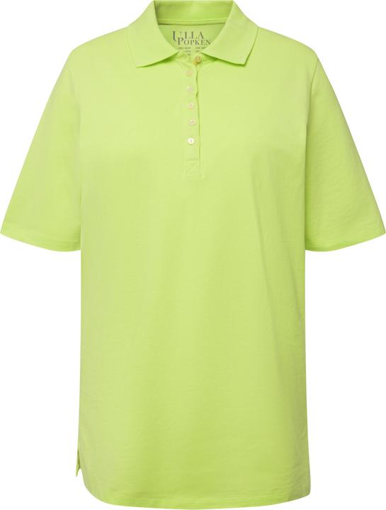 Immagine prodotto Ulla Popken Maglia polo in piqué con abbottonatura con nastro di velluto e mezze maniche (46, 48)