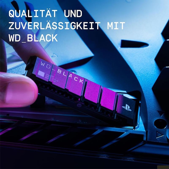 Produktbild WD Black SN850 mit Kühlkörper (Retail) (1000 GB, M.2 2280)