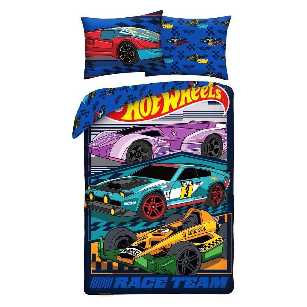Halantex, Beddengoed Voor Kinderen, Hot Wheels Parure De Lit Ver. 1 140 X 200 Cm / 70 X 90 Cm