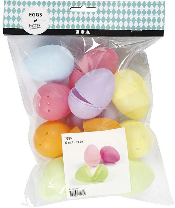 Image du produit Creativ Company Oeufs aux couleurs pastel (1 x, 7 x 18 x 17 cm)