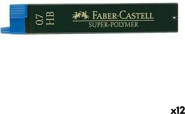 Image du produit Faber-Castell 12 mines de crayon SUPER-POLYMER HB 0,7 mm (12 pcs, 0.70 mm, H)