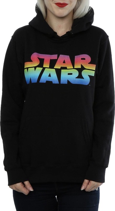 Immagine prodotto Star Wars Rainbow Logo Felpa con Cappuccio Donna (XXL)