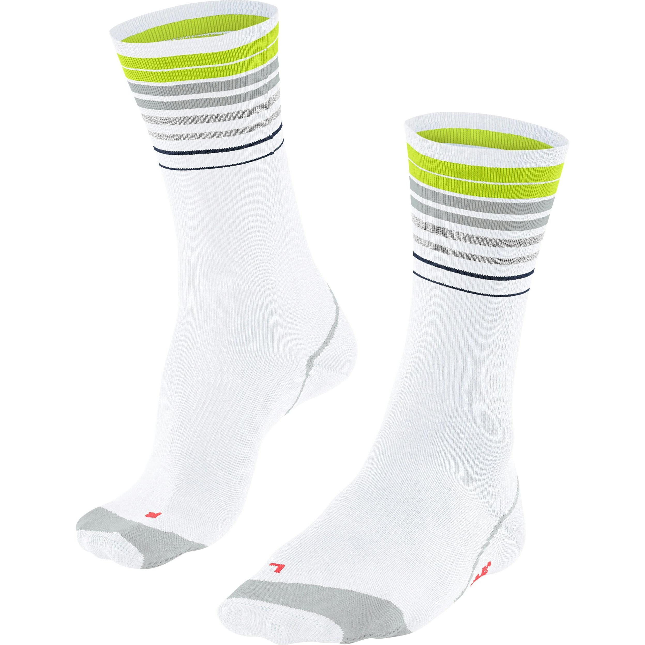 Falke, Herren, Sportsocken, BC Impulse Reflect Unisex Biking (37 - 38), Weiss