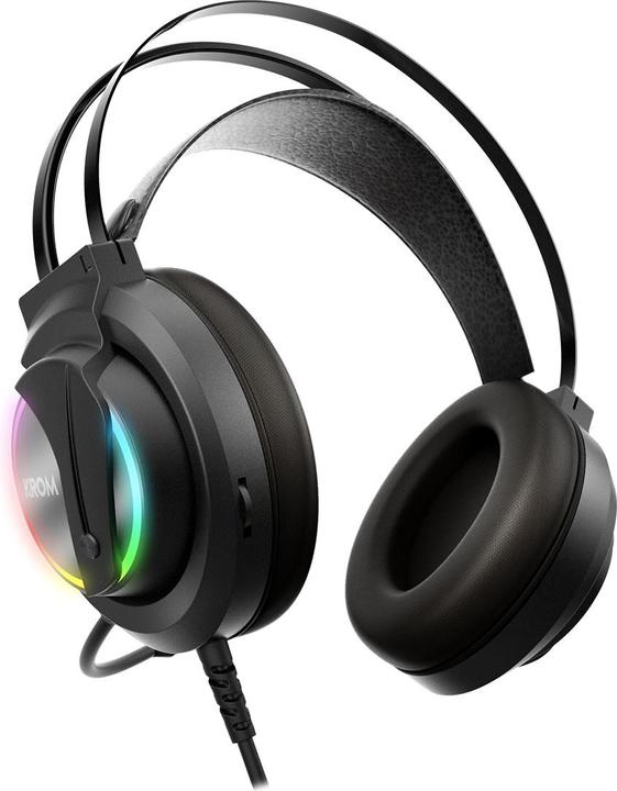 Actual product image Krom Kappa Headphones Wired Headband Gaming Black (NXKAPPA) (Cable)