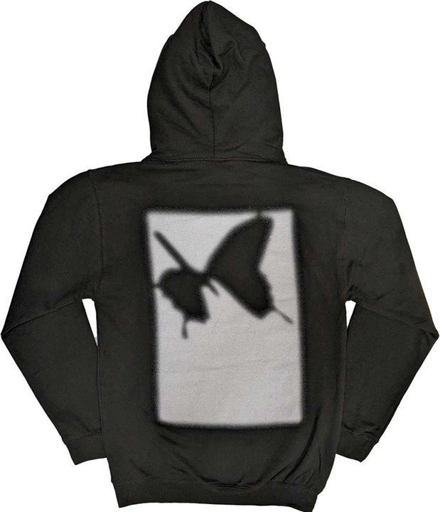 Immagine prodotto Post Malone Felpa con cappuccio Unisex Adulto Ex-Tour Inverse Butterfly (S)