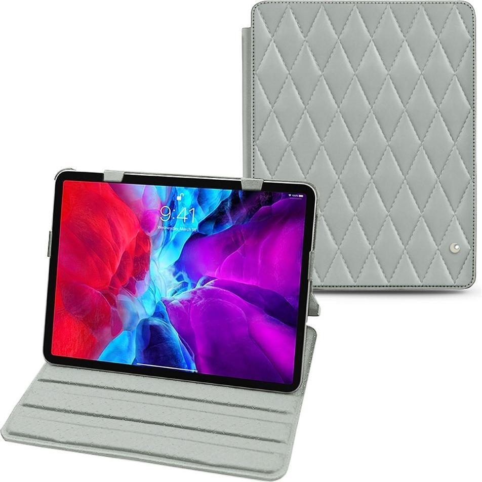 Noreve Lederschutzhülle horizontal (iPad Pro 12.9 2020 (4. Gen)), Tablet Hülle, Grau