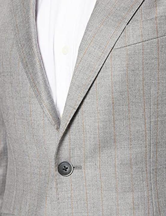 Actual product image Hackett Large Stripe Flannel Jacket with Flap Pockets and Slim Fit (42)