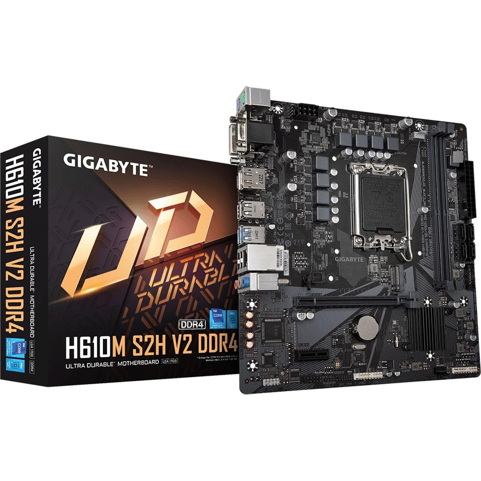 Gigabyte H610M S2H V2 (LGA 1700, Intel H610 Express, mATX), Mainboard