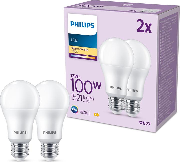 Immagine prodotto Philips Lampadine (E27, 1521 lm, 2 x)