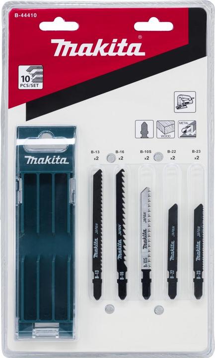 Actual product image Makita Jigsaw blade set 10 pcs. B-44