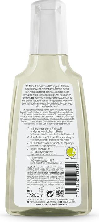 Image du produit Rausch Shampooing Sensitive aux graines de coeur (200 ml, Shampoing liquide)