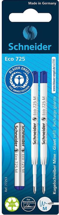 Actual product image Schneider K refill Eco725M bl 2pcs. (Blue, 0.80 mm, 2 pcs.)