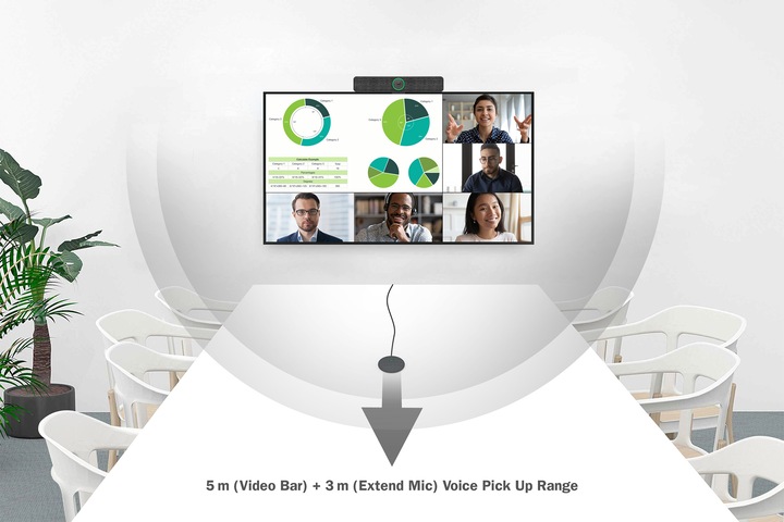 Produktbild Digitus 4K All-In-One Video Bar - Videokonferenz-System