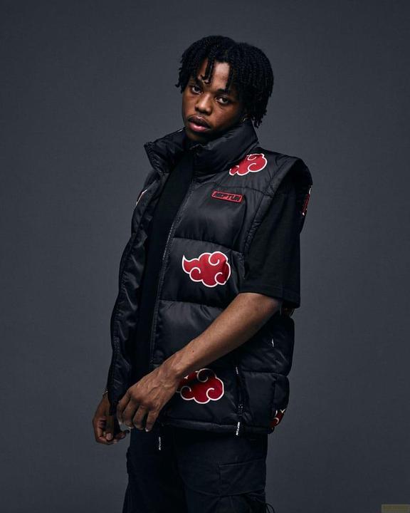 Actual product image Naruto Puffer Jacket Akatsuki Red Size XXXL (3XL)