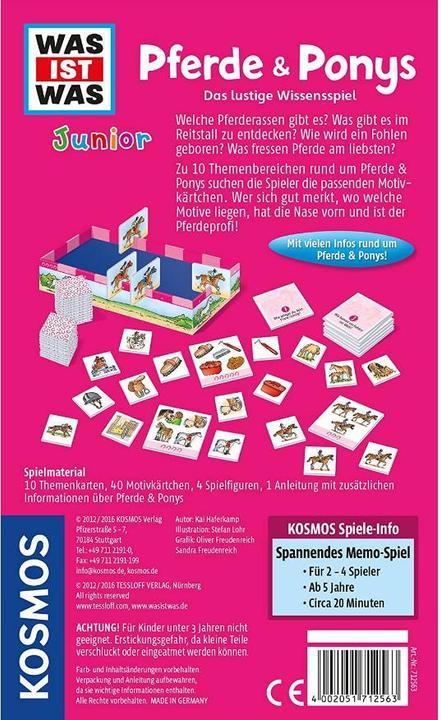 Actual product image Kosmos What is what - Horses & Ponies (German)