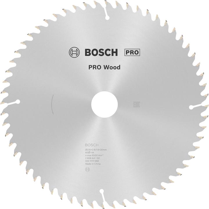 Actual product image Bosch Professional Zubehör PRO Wood circular saw blade, 235 x 2.8 x 30 mm