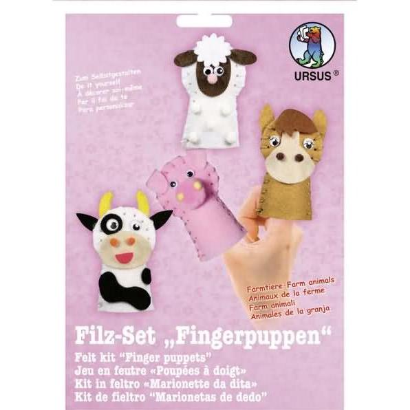 Ursus Filz-Set Fingerpuppen Farmtiere