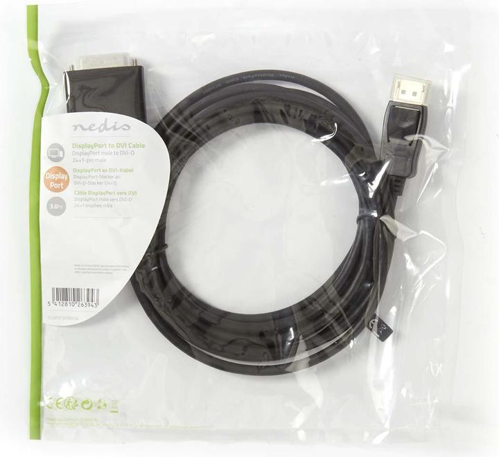 Actual product image Nedis Video cable DVI-D (M) to DisplayPort (M) (3 m)