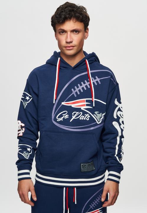 Produktbild Recovered Re:covered Fleece Hoody - PATCHES New England Patriots - L (L)