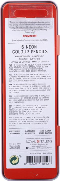 Produktbild Bruynzeel Farbstifte Neon 6 Stück (6x)