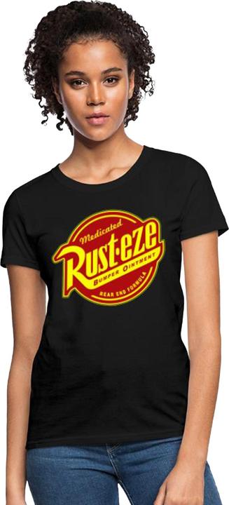 Actual product image Cars Womens/Ladies Rust-Eze Logo Cotton T-Shirt (L)