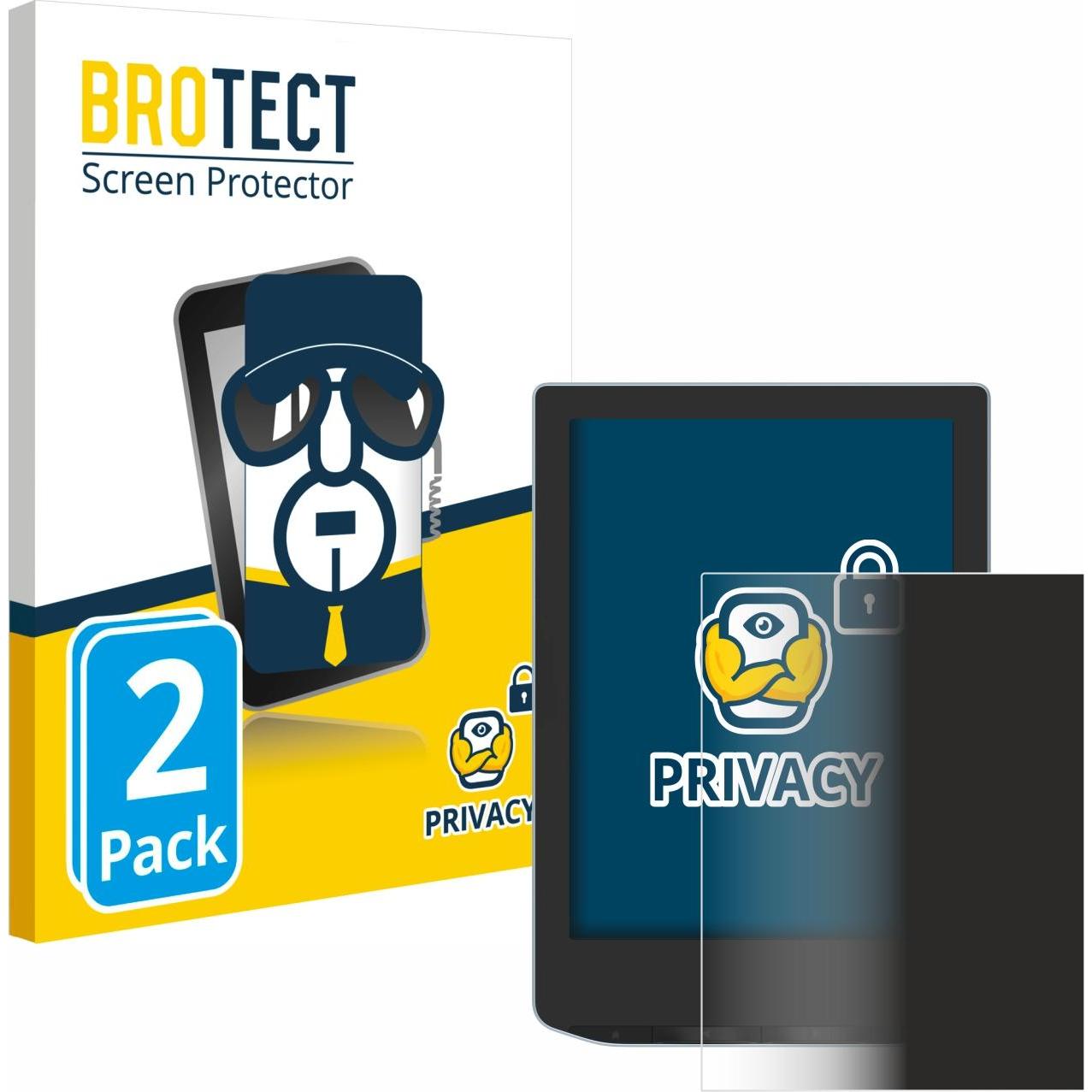 BROTECT Sichtschutzfolie Anti-Spy Privacy Folie Blaulicht-Schutz (Verse), eReader Zubehör, Blau