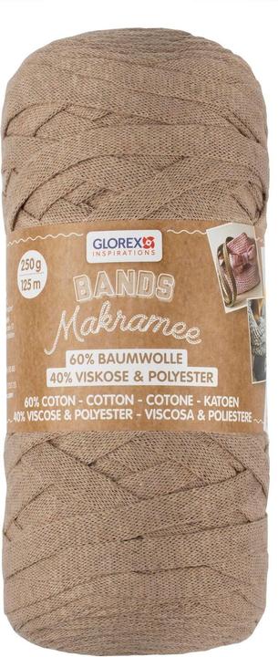 Actual product image Glorex Wool macramé bands 250 g, light brown (125 m)
