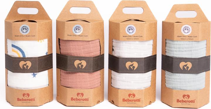 Produktbild Beberotti Organic Musselin Wickeldecke (120 cm, 120 cm)