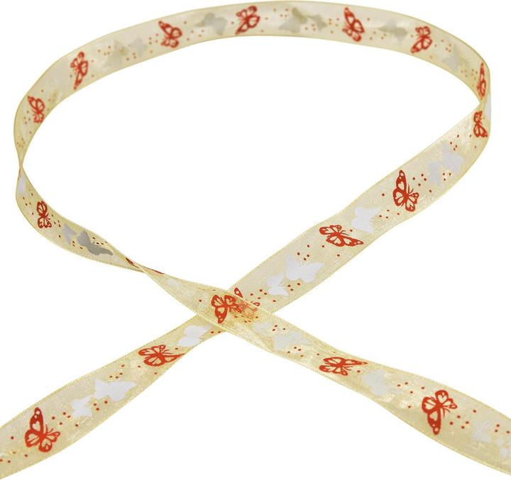 Immagine prodotto Mabella Organzaband Schmetterling Schleifenband