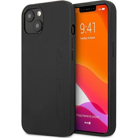 Mercedes-Benz Hard Cover Leather (Apple iPhone 13 mini), Smartphone Hülle, Schwarz